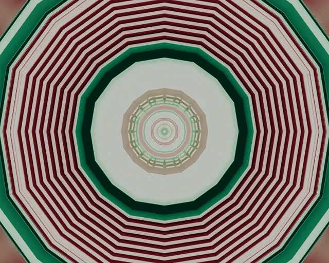 Neonový tunel rotující osmiúhelník vír 60fps 5:4 průmyslový spořič obrazovky Vj Loop