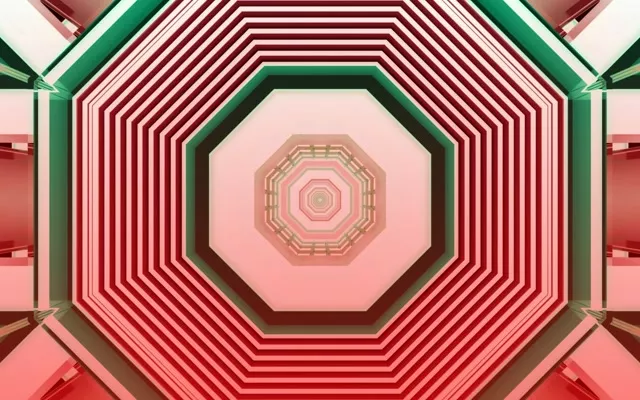 Red Green Neon Tunnel Wygaszacz ekranu 60fps 16:10 MacBook Vj Loop