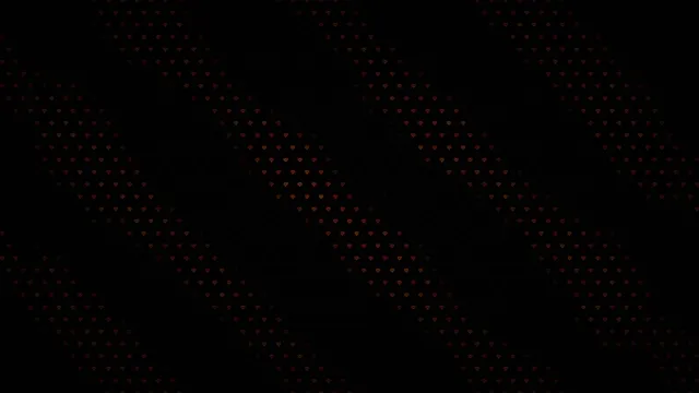 Red Heart Particles Floating on Dark Background 4K