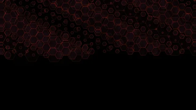 Red hexagon network 4K UHD widescreen motion background loop