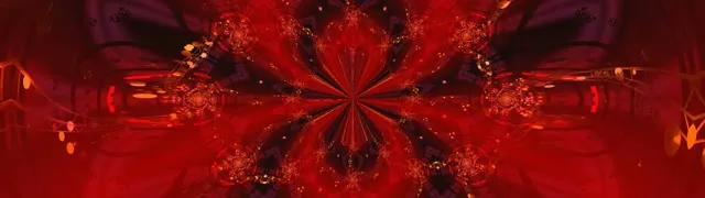 Red Kaleidoscope Neon Tunnel 32:9 Ultrawide 60fps VJ Loop Screensaver