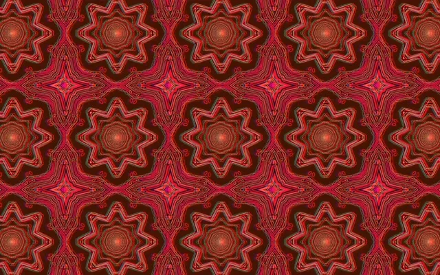 Vj loop Neon Tunnel Red Fractal Mandala 16:10 macbook 60fps Screensaver