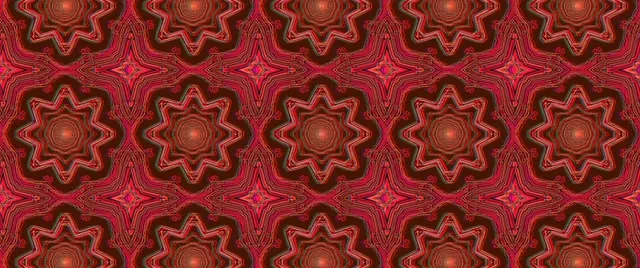 Red Mandala Neon Tunnel Screensaver 2.39:1 Cinemascope 60fps Vj Loop