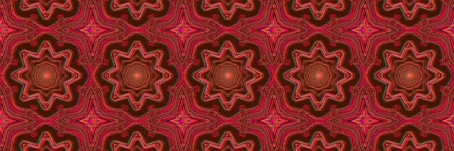 Red Octagon Neon Tunnel 3:1 Triple Wide 60fps Screensaver Vj Loop