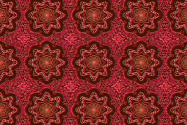 מנהרת נאון מערבולת מנדלה אדומה 3:2 Surface 60fps שומר מסך VJLoops