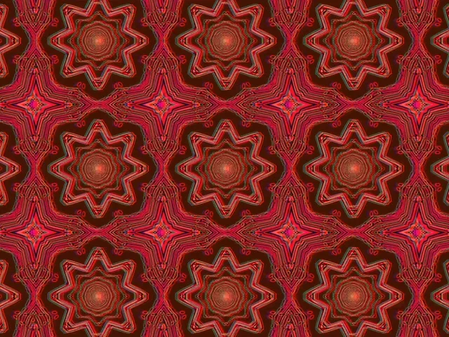 VJ loop Neon Tunel Crvena Oktagon Mandala 4:3 klasičan 60fps Čuvar Ekrana