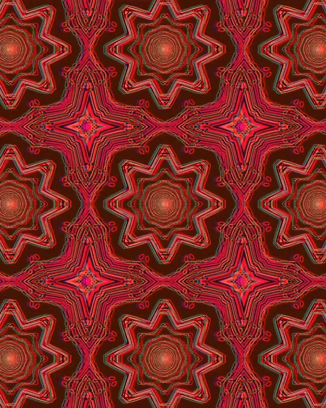 Neon Tunel Crvena Mandala Kaleidoskop VJ Loop 4:5 Instagram 60fps Čuvar Ekrana