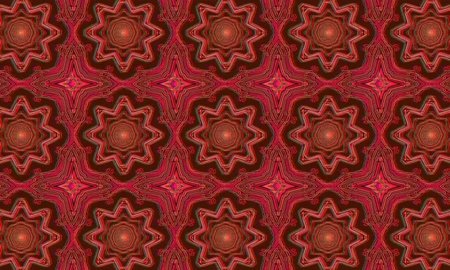 Neonový tunel červený mandala vír spořič obrazovky 5:3 Wide 60fps VJ Loop