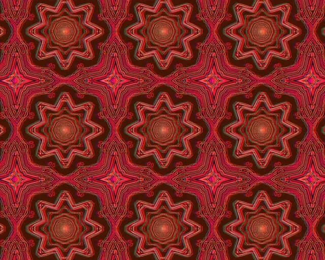 Neonový tunel červený fraktální kaleidoskop 5:4 industrial 60fps spořič obrazovky VJ Loop