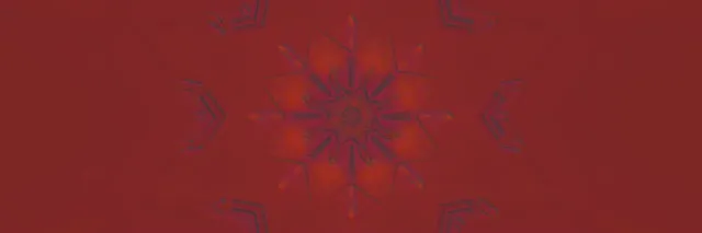 Neon Tunnel Rote Schneeflocke Kaleidoskop VJ Loop 3:1 Triple Wide 60fps Bildschirmschoner