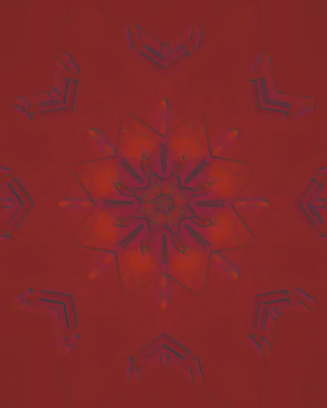 Fiocco di Neve Frattale Cremisi Tunnel Neon VJ Loop 4:5 Instagram 60fps Screensaver