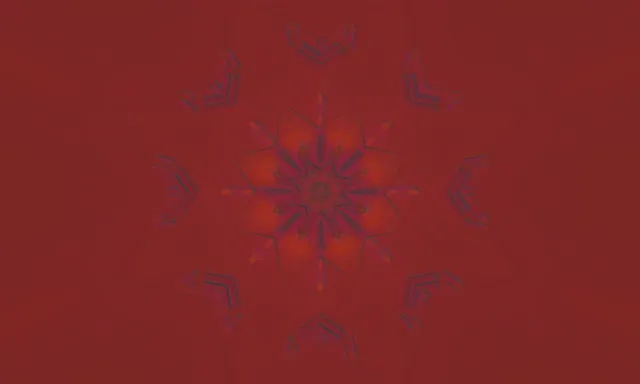 Túnel de Neón Vermello Copo de Neve Mandala Vj Loop 5:3 wide 60fps Protector de Pantalla