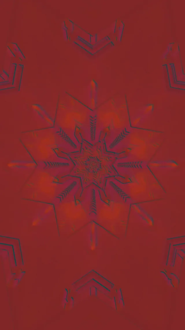 Neon Tunel Crvena Zvezda Kaleidoskop Vj Loop 9:16 Reels 60fps Čuvar Ekrana