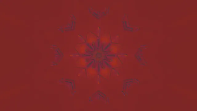 Punane Mandala Neontunnel 4K UHD 60fps Ekraanisäästja Vj Loop