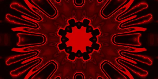 Червоний Неоновий Туннель Радіальна Спалах 2:1 Univisium 60fps Screensaver VJ Loop