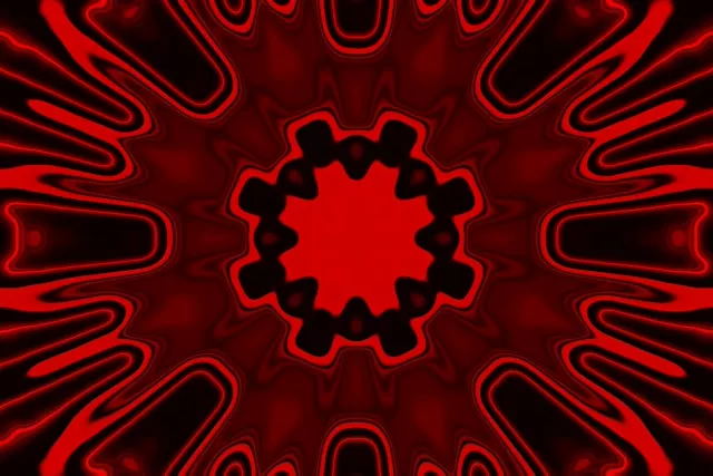 Red Pulsating Neon Tunnel VJ Loop 60fps 3:2 Screensaver