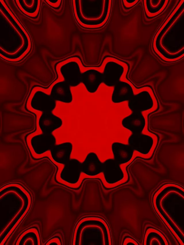 Red Neon Tunnel Pulsating Hexagon Burst 3:4 iPad Portrait 60fps Screensaver