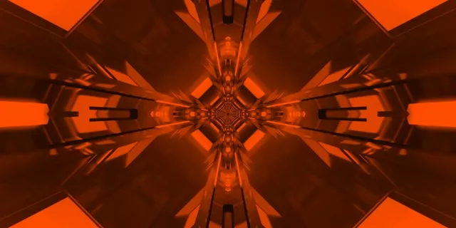 Red Geometric Neon Tunnel VJ Loop 2:1 Univisium 60fps Screensaver