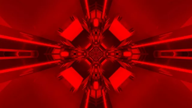 Red Neon Tunnel 4K UHD 60FPS Screensaver VJ Footage Visual Loop