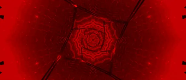 Red Neon Tunnel Spiraling Vortex 21:9 Ultrawide 60fps Screensaver VJ Loop