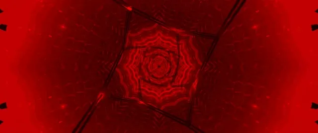 Red Spiraling Neon Tunnel VJ Loop 2.39:1 Screensaver 60fps