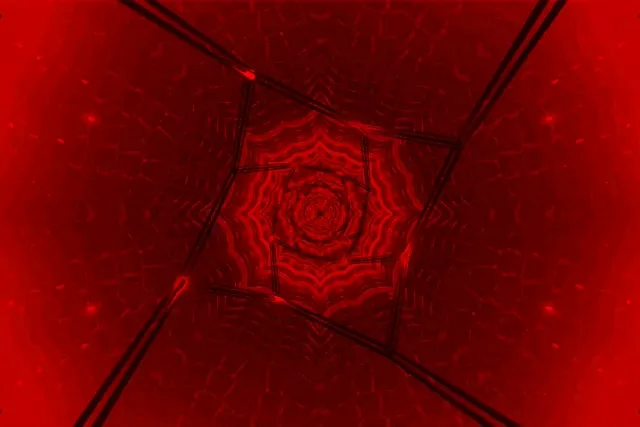 Red Spiraling Neon Tunnel VJ Loop 60fps 3:2 Screensaver