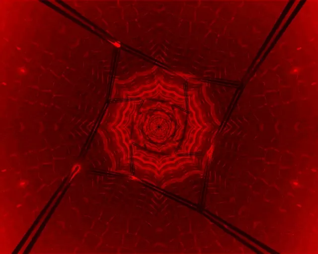 5:4 Industrial Neon Tunnel Spiraling Red Vortex 60fps Screensaver VJ Loop