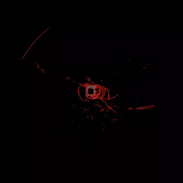 Raudonas Neon Tunelis 60fps 1:1 kvadratas Užsklanda VJ Loop