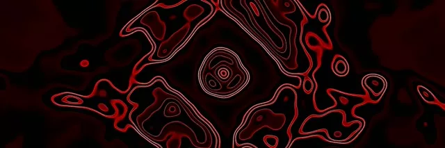 Terowongan Neon Merah Loop Berlian Kontur 3:1 Triple Wide 60fps Screensaver Vj Loop