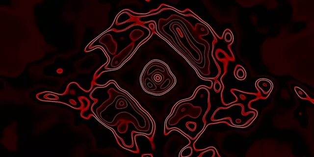 Rooi Neon Tonnel Kontoor Diamant VJ Loop 2:1 Univisium 60fps Skermskakel