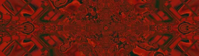 Roter Fraktal Kaleidoskop Neon-Tunnel 32:9 Super Ultrawide 60fps Screensaver VJ Loop