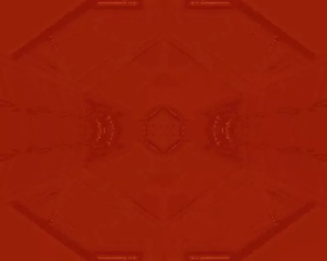 Red neon tunnel with geometric hexagon vortex 5:4 industrial 60fps screensaver VJ loop