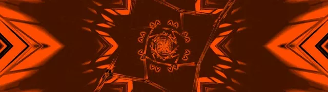 ستاره کالیدوسکوپ قرمز تونل نئون VJ Loop 32:9 Super Ultrawide 60fps محافظ صفحه