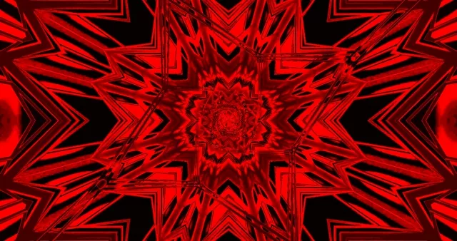 Tunel Neon E Kuqe Kaleidoskop 4K UHD 60fps ruajtës ekrani VJ loop