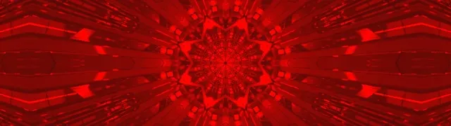빨간색 프랙탈 만화경 네온 터널 32:9 슈퍼 울트라와이드 60fps 화면보호기 VJ Loop