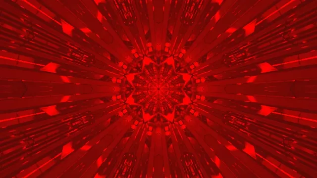 تونل نئون قرمز کالیدوسکوپ 4K UHD 60fps محافظ صفحه VJ Loop