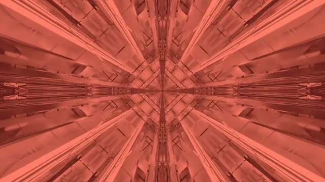 Terowongan Neon Merah Kaleidoscope 4K UHD 60fps Screensaver VJ Loop
