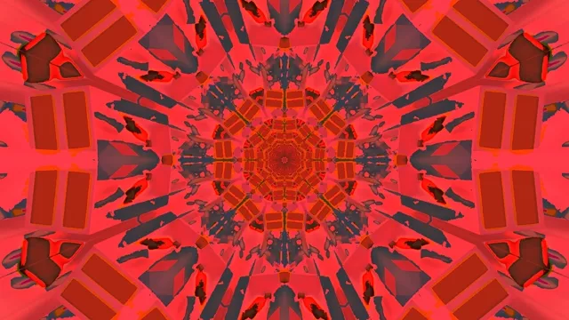 Punane Neon Tunnel Kaleidoskoop 4K UHD 60fps ekraanisäästja VJ loop