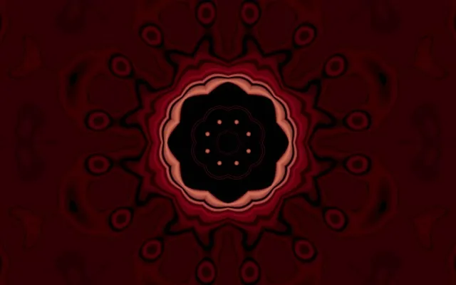 Túnel de Neó Calidoscopi Carmesí 16:10 Macbook 60fps Protector de Pantalla VJLoops