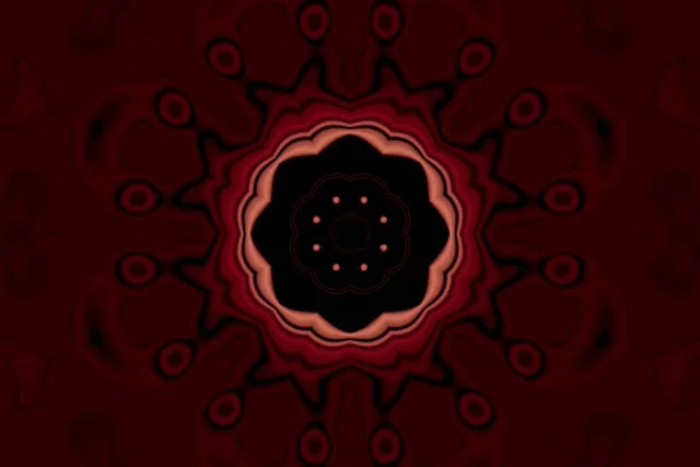 Neon Tunel Crveni Kaleidoskop Zvijezda VJ Loop 3:2 Surface 60fps Screensaver