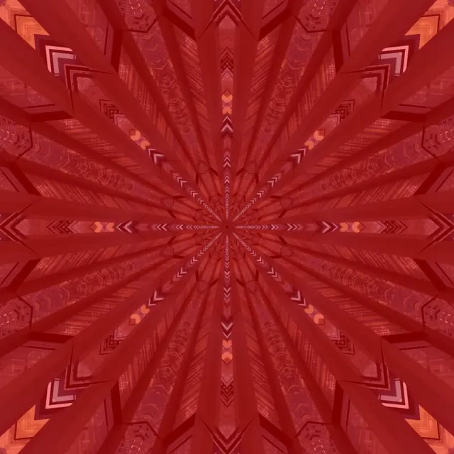 VJ Loop کالیدوسکوپ قرمز ستاره تونل نئون 1:1 square 60fps محافظ صفحه