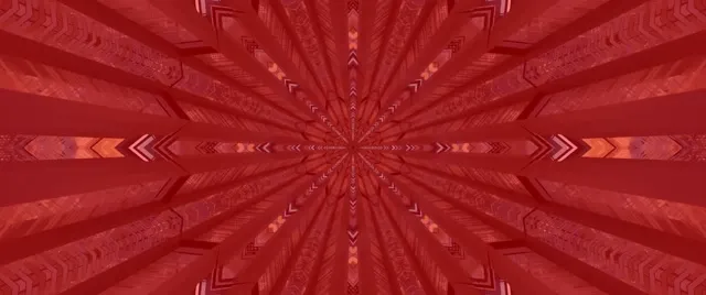 Czerwony Fraktal Kalejdoskop Neonowy Tunel Vj Loop 2.39:1 Cinemascope 60fps Wygaszacz Ekranu