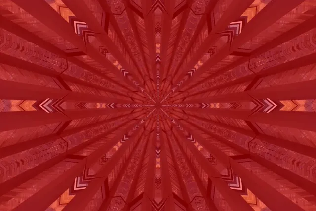 Crveni Fraktal Kaleidoskop Neon Tunel VJLoops 3:2 Surface 60fps Čuvar Ekrana
