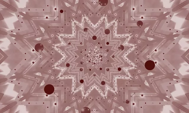 네온 터널 로즈 별 만화경 VJLoops 5:3 와이드 60fps 화면보호기