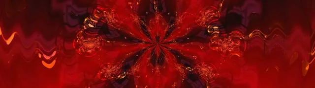 Red Neon Tunnel Kaleidoscope Burst VJ Loop 32:9 Ultrawide 60fps Screensaver