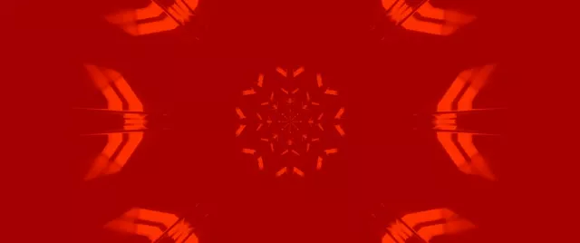 تونل نئون قرمز کالیدوسکوپ اسکرین سیور 2.39:1 Cinemascope 60fps VJ Loop