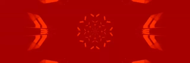 تونل نئون قرمز کالیدوسکوپ اسکرین سیور 3:1 Triple Wide 60fps VJ Loop