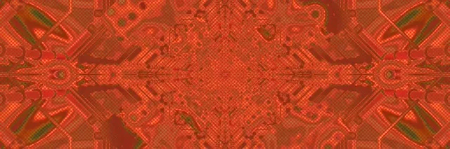 Rød Kaleidoskop Neon Tunnel VJLoops 3:1 Triple Wide 60fps Pauseskærm