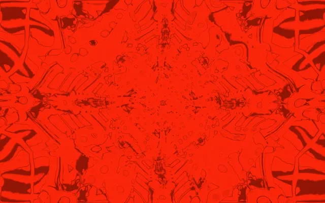 Red Fractal Kaleidoscope Neon Tunnel Vj Loop 16:10 Macbook 60fps Screensaver