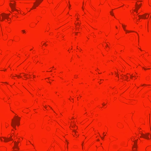 Neon Tunnel Red Fractal Kaleidoscope VJ Loop 1:1 Square 60fps Screensaver